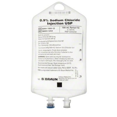 Sodium Chloride Injection 0.9% USP, 100 mL