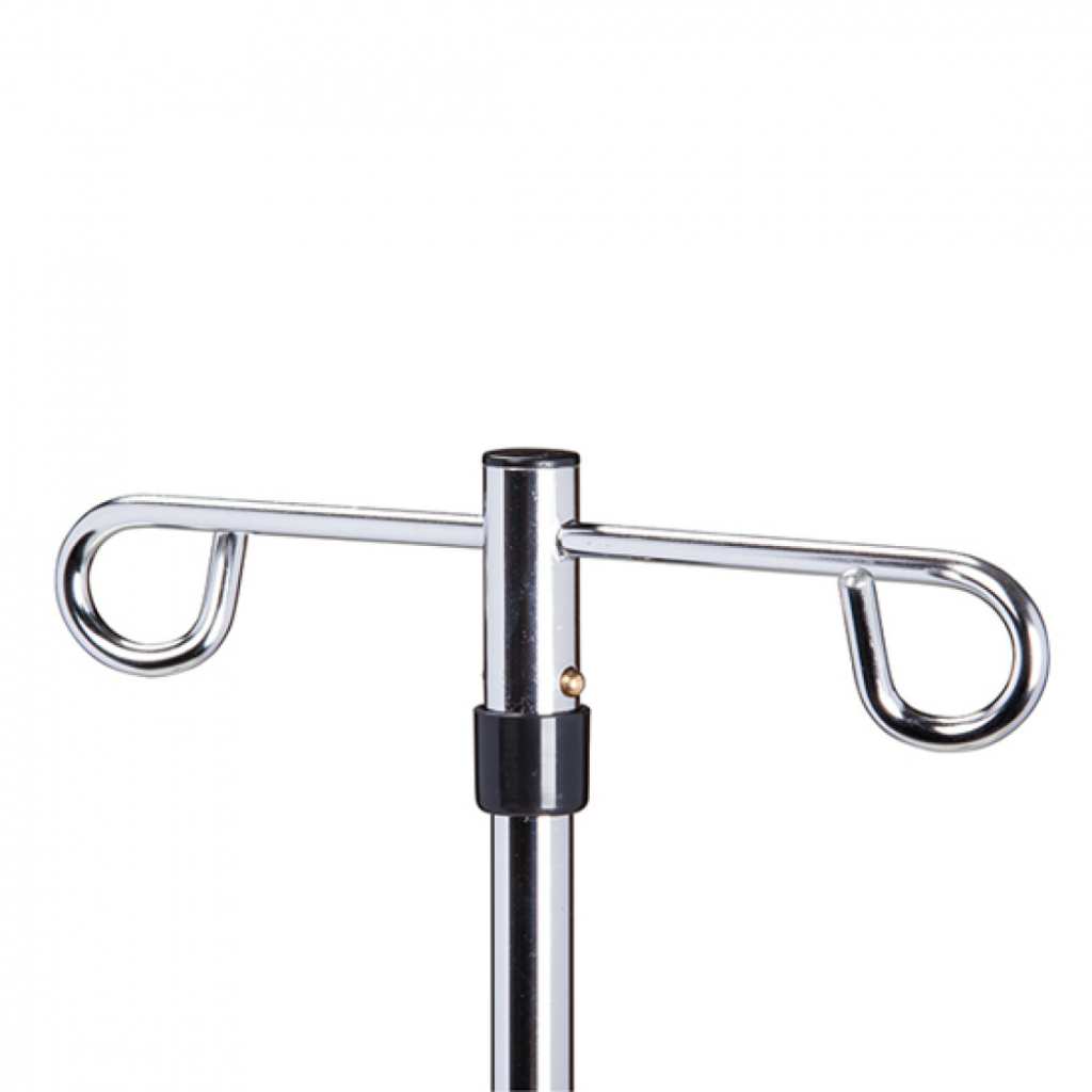 Clinton Industries Economy 4-Leg, 2-Hook IV Pole (IV-40) - Image 2