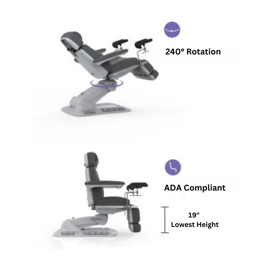 Upgrade GYN Exam Chair with Stirrups (2246EBNS) - Image 2