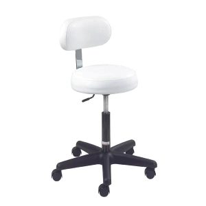 Equipro Round Air-Lift Stool with Backrest (31200)