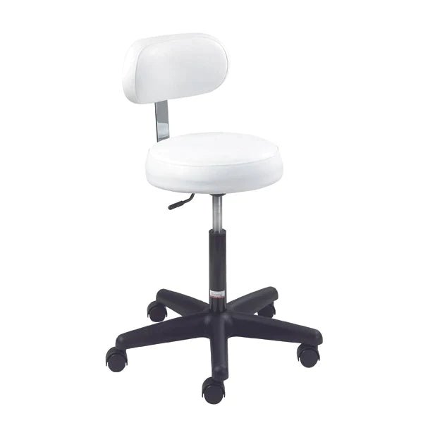 Equipro Round Air-Lift Stool with Backrest (31200)