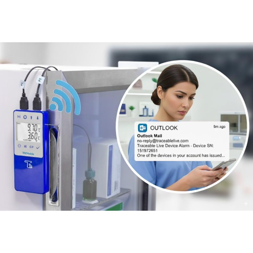 WIFI Data Logging Refrigerator/Freezer Thermometer Smartphone App - Image 2