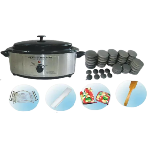 Hot Stone Warmer 6 Quart and 50 Piece Stone Set