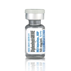 Benadryl (Diphenhydramine HCl 50 mg / mL), 1 Ml (Box 25)