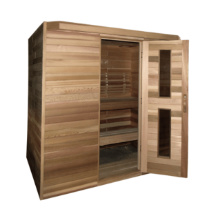Saunacore Classic Style Wood Front Traditional Indoor Saunas