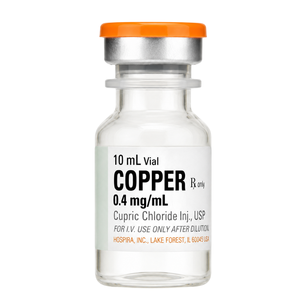Copper (Cupric Chloride) Injection, USP 0.4 mg/mL, 10 mL Single-Dose Vial (00409-4092-01)