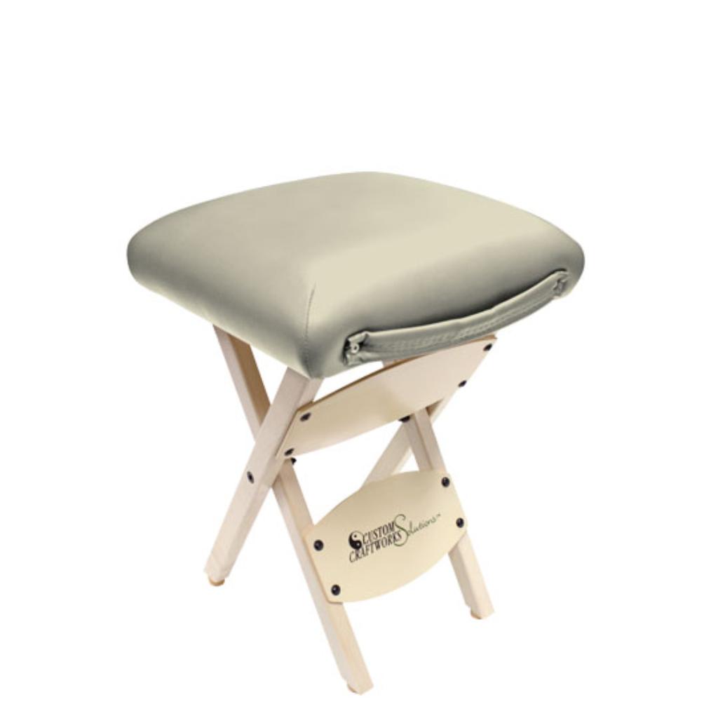 Custom Craftworks Solutions Series Wooden Folding Massage Stool (I9311) - Image 4