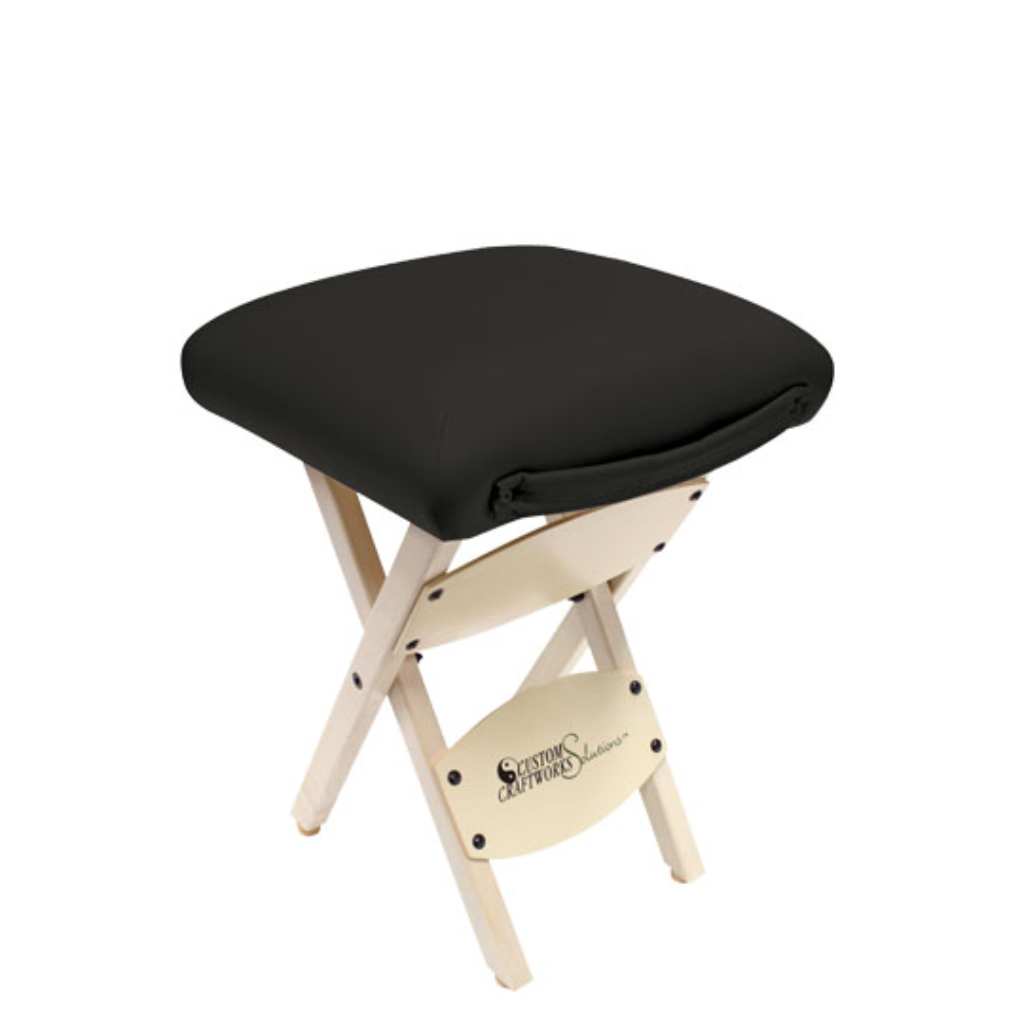 Custom Craftworks Solutions Series Wooden Folding Massage Stool (I9311) - Image 6