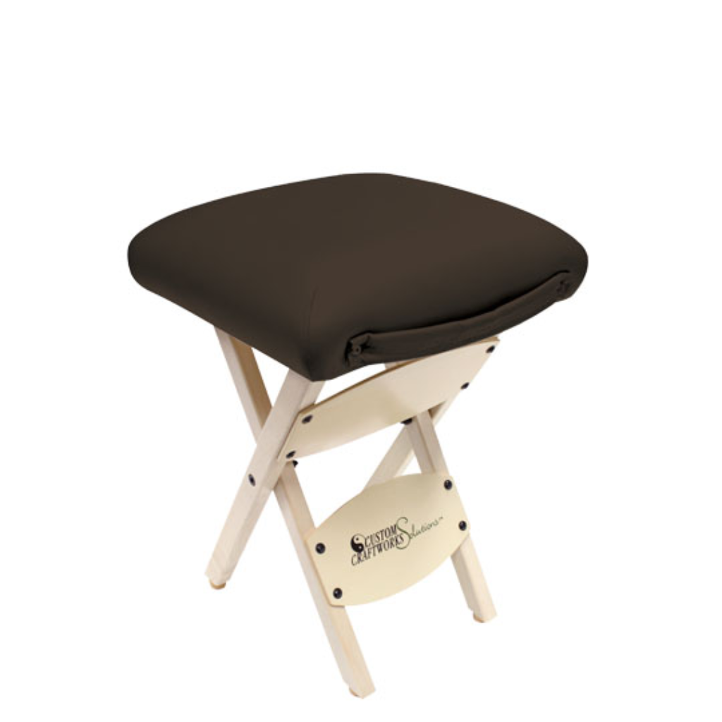 Custom Craftworks Solutions Series Wooden Folding Massage Stool (I9311) - Image 7