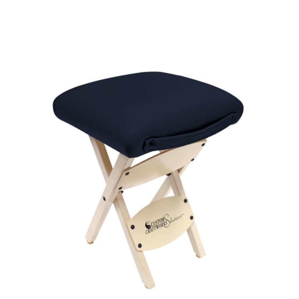 Custom Craftworks Solutions Series Wooden Folding Massage Stool (I9311) - Image 2