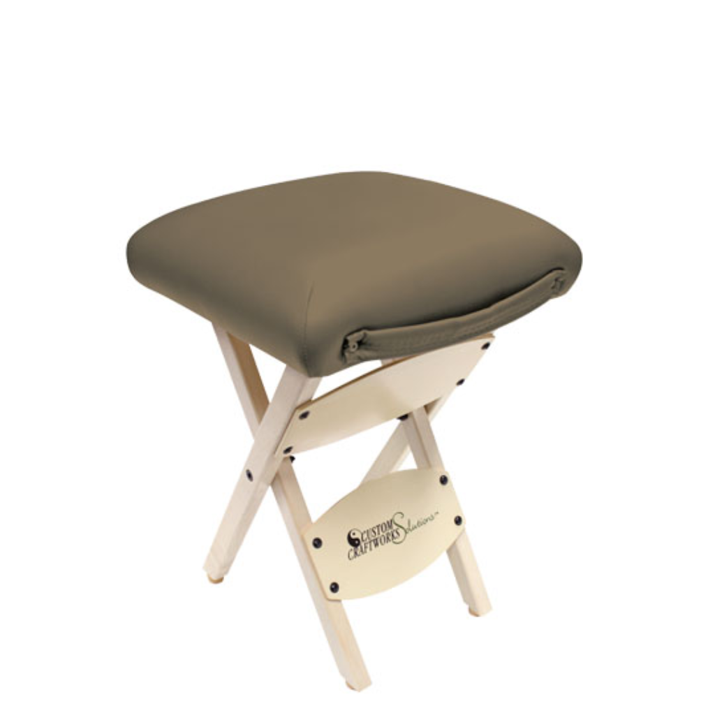 Custom Craftworks Solutions Series Wooden Folding Massage Stool (I9311) - Image 5