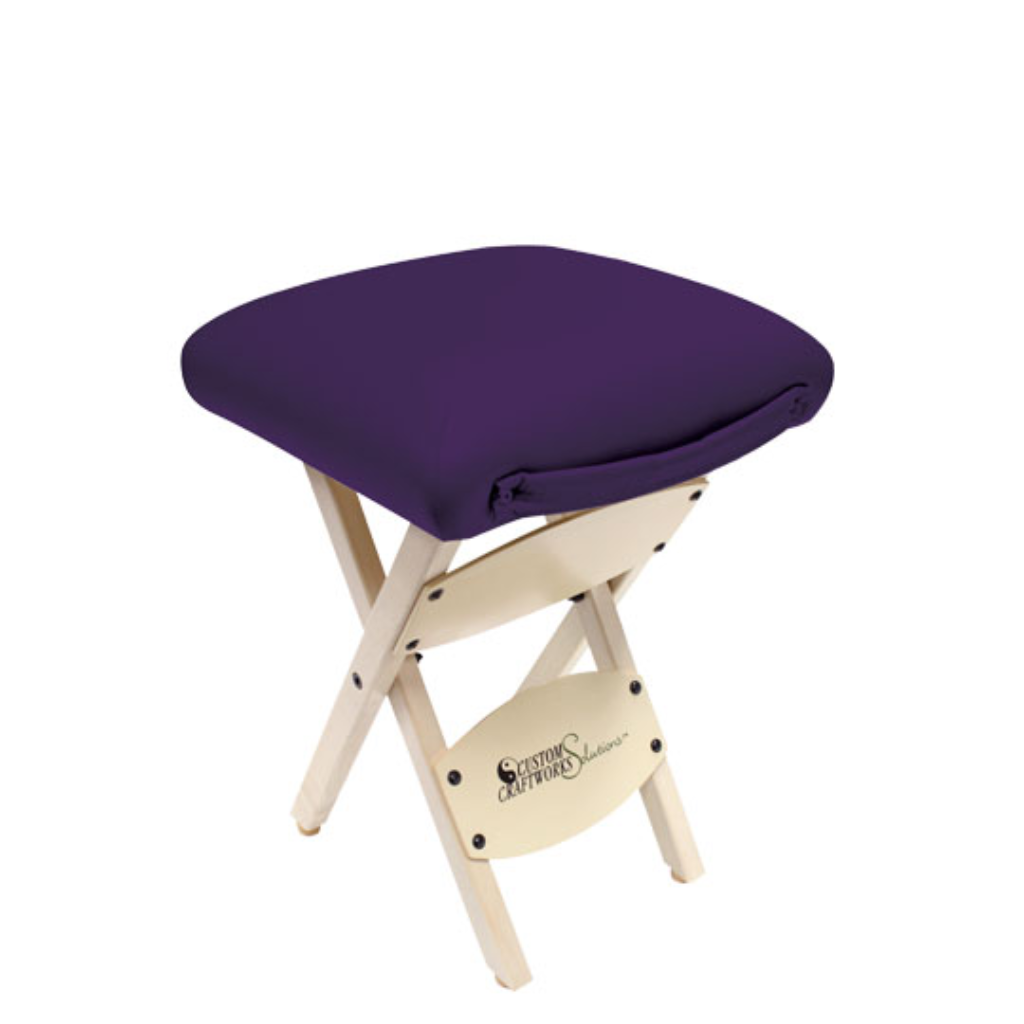Custom Craftworks Solutions Series Wooden Folding Massage Stool (I9311) - Image 3