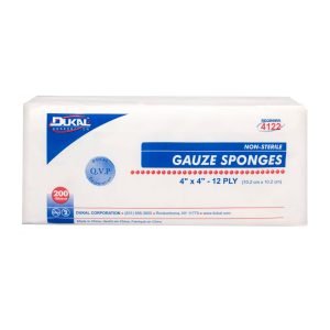 Dukal Gauze Sponges 4x4 12-Ply, Non-Sterile