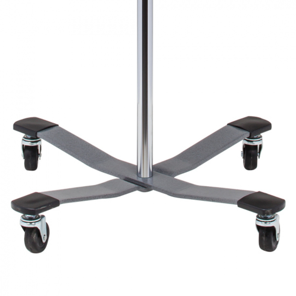Clinton Industries Economy 4-Leg, 2-Hook IV Pole (IV-40) - Image 4