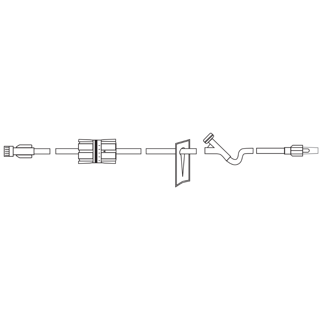 MedSource IV Extension Sets with Y-Site, Flow Regulator - Image 2