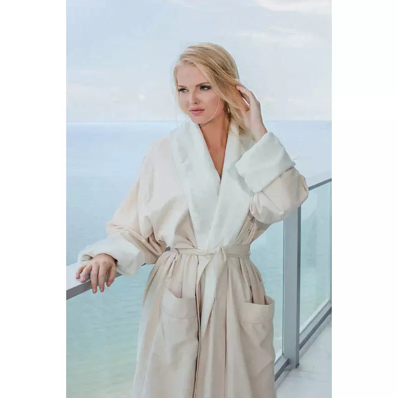 Microfiber Plush-Lined Bathrobe - Image 2