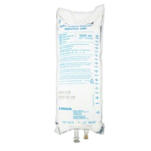 Sodium Chloride Injection 0.9% USP, 1000 mL (L8000)