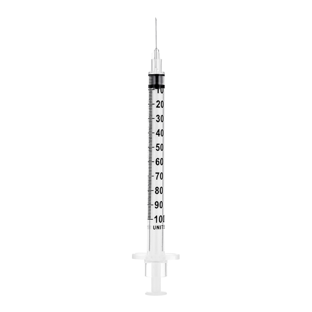 Sol-M 0.3ml Standard Insulin Syringe w/ 31G x 8mm Low Dead Space Needle - Image 2