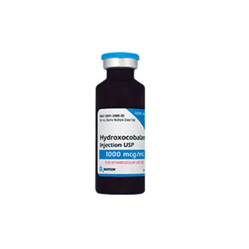 Hydroxocobalamin 1,000 mcg / mL Injection Multi-Dose Vial 30 mL B-12 - Image 2