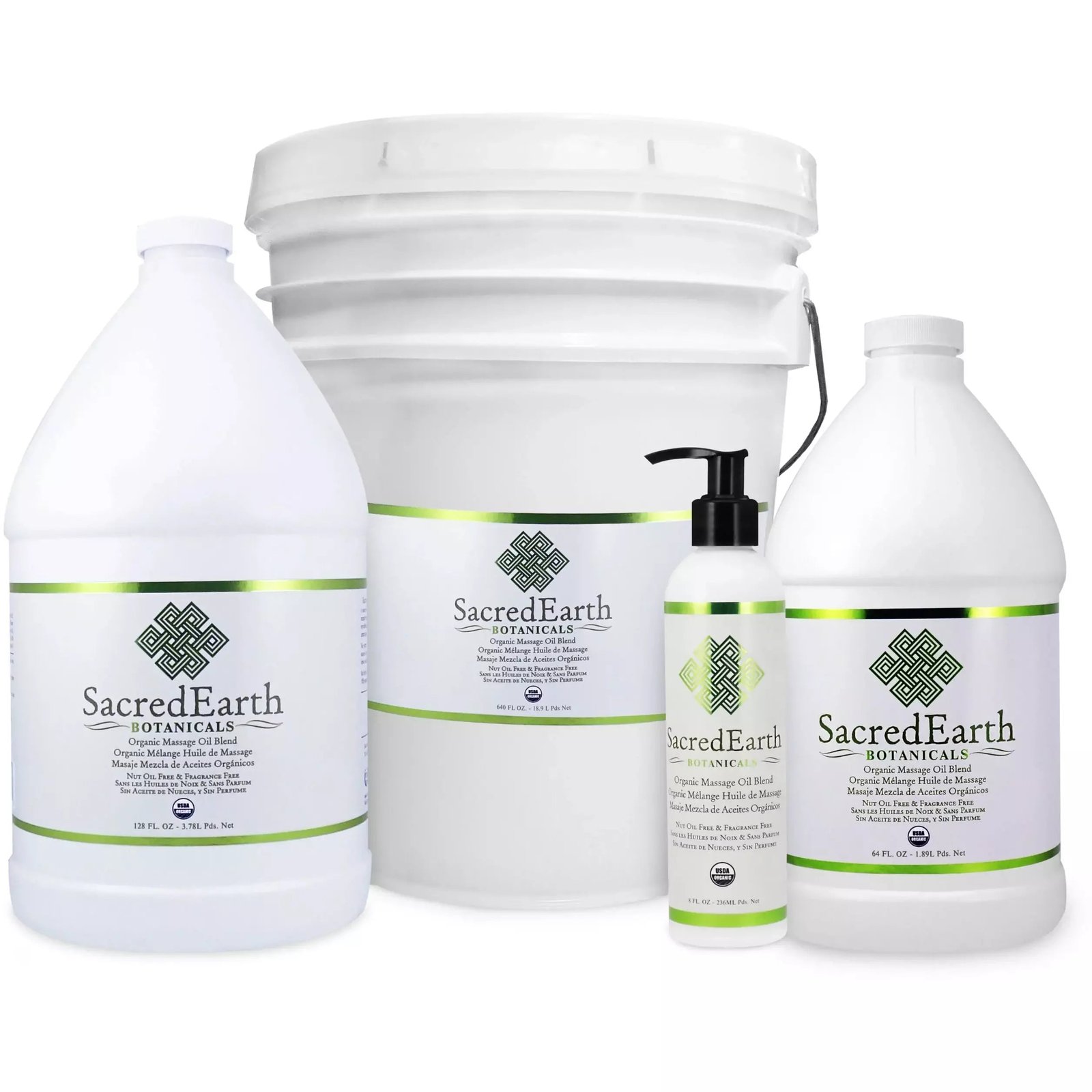 Sacred Earth Botanicals Organic Massage Oil Blend